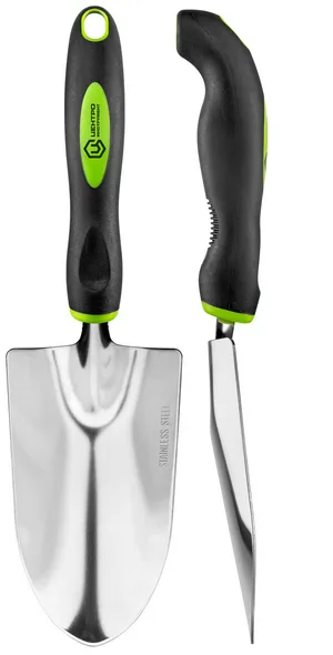 Совок посадочный ЦИ 0456-1 двухкомп. ручка, нерж.покрытие, широкий