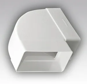 Колено горизонтальное пластик 90 град 60х120 ЭРА