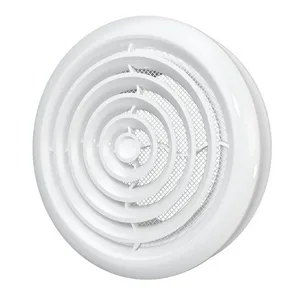 Диффузор приточно-вытяжной со стопорным кольцом и фланцем D100