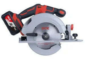 Пила дисковая аккумуляторная бесщеточная DCK KDMY165, 165*20мм, 18В, 2*5А/ч, пропил 59мм.