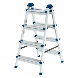 Стремянка двухсторонняя СИБРТЕХ, стальная,  4 ступени, Н=88 см