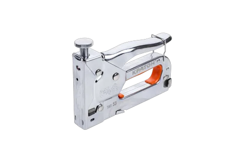 Пистолет скобозабивной Кратон регулируемый, метал корпус, тип 53, 4-14мм