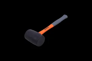 Киянка фиберглассовая обрезиненная рукоятка Кратон 0,90 кг черная