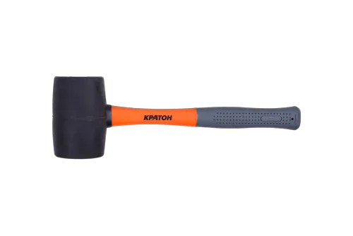 Киянка фиберглассовая обрезиненная рукоятка Кратон 0,90 кг черная