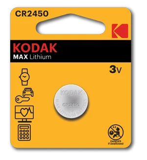 Батарейка Kodak CR2450-BL1 MAX Lithium, 1 шт.