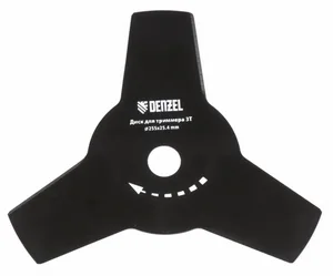 Нож режущий к триммеру DENZEL 255 Х 25,4,1,6 ММ, 3 лезвия