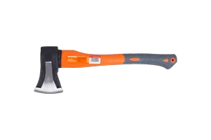 Топор-колун с фиберглассовой обрезиненной ручкой Кратон 1,0 кг.,общая длина 38cm