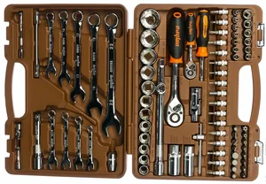 Набор инструмента Ombra универсальный с 12-гранными головками 1/4", 1/2"DR, 82 предмета