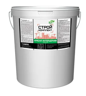 Краска ВД Стройкомплект супербелая интерьерная полиакрил 25кг
