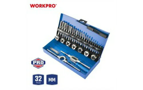 Набор WORKPRO метчиков и плашек 32пр