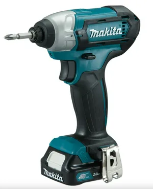 Шуруповерт аккумуляторный MAKITA TD110DWAE, 10,8В, 2х2 Ач, Li-ion, 110 Нм