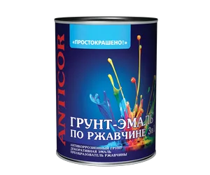 Грунт-эмаль Простокрашено по ржавчине чёрная, 5кг