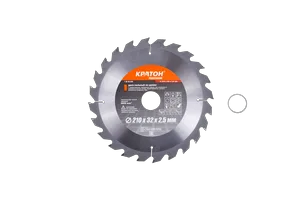 Диск пильный по дереву, быстрый рез Кратон PROFESSIONAL Ø210x32/30х2,6 мм, 24Т
