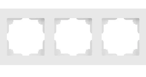 Рамка ЭРА Intro Accent 6-503-01М, 3-постовая, белый матовый