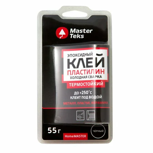 Холодная сварка MasterTeks HomeMaster термостойкий,эпоксидный 55гр черный