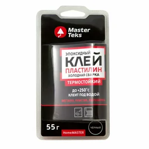 Холодная сварка MasterTeks HomeMaster термостойкий,эпоксидный 55гр черный