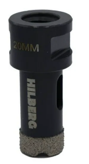 Коронка алмазная Hilberg Super Hard,20 мм 3Т  М14,для УШМ (керамогранит, гранит)