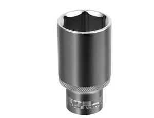 Головка Stels торцевая удлиненная, 30 мм, 6-гранная, CrV, 1/2"