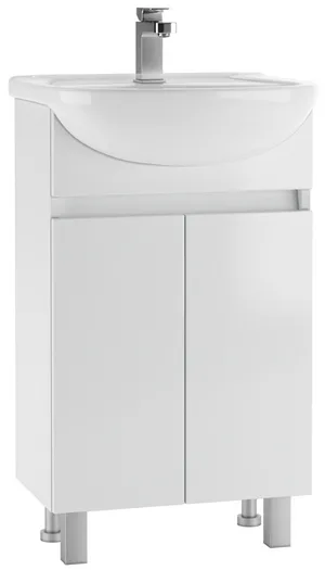 Тумба Уют 50 Норма без ящика + Раковина Уют 50  АЙСБЕРГ