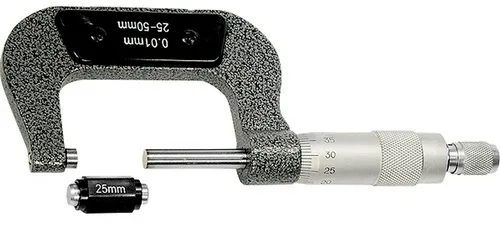 Микрометр MATRIX, механ, 25-50мм, шаг 0,01мм