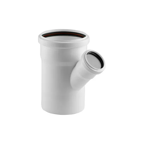 Тройник ELITE МК МПП 110/50х45°, белый, РТП