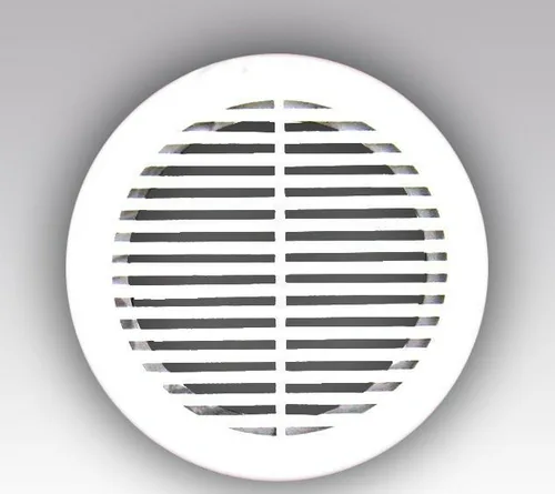 Решетка круглая D165 вытяжная АВС с фланцем D120 ЭРА