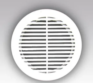 Решетка круглая D165 вытяжная АВС с фланцем D120 ЭРА
