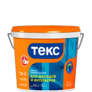 Краска ВД ТЕКС Универсал, белая, фасадная, 6,5кг