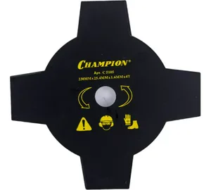 Нож режущий к бензотриммеру CHAMPION  (255 x 25,4 мм) 4 лопасти