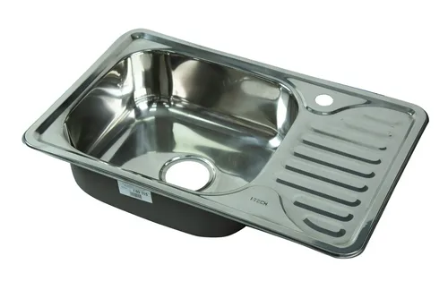 Мойка I-TECH квадратная с сушилкой справа 660х420х180х0,8 пол