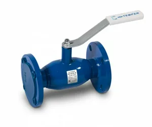 Кран шаровый фланец/фланец TEMPER серия283 PN40 DN32 L180 ст.проход, сталь20