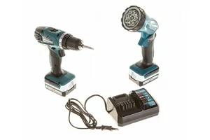 Дрель-шуруповерт аккум MAKITA DF347DWLE 14.4В,2х1.5АчLi-ion,БЗП-10мм чем,фонарь,G-серия