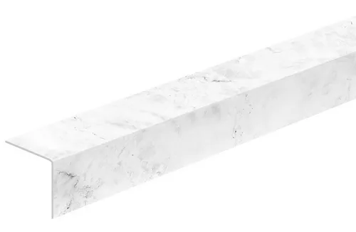 Угол ПВХ 20х20х2,7м мрамор белый