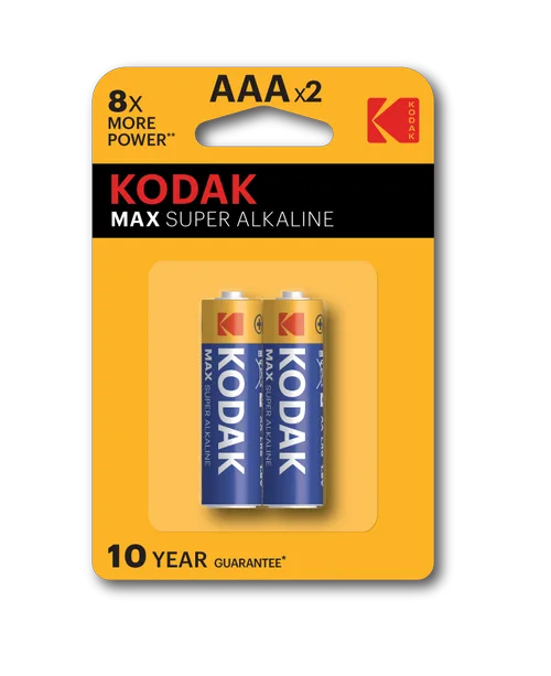 Батарейка Kodak LR03-2BL MAX SUPER Alkaline, 2 шт.