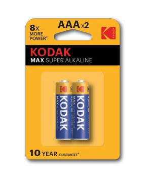 Батарейка Kodak LR03-2BL MAX SUPER Alkaline, 2 шт.