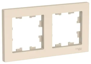 Рамка AtlasDesign 2-постовая, БЕЖЕВЫЙ, SE 