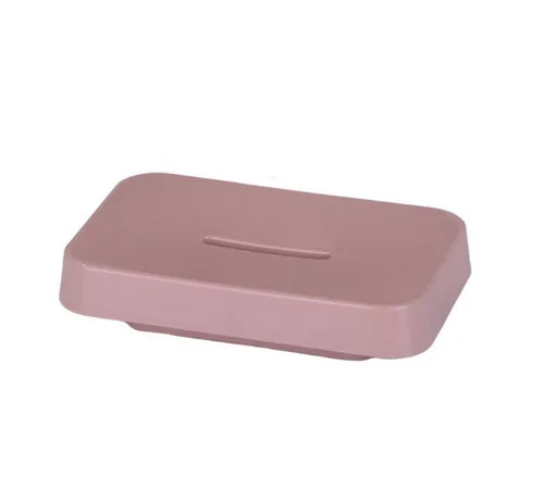 Мыльница Аквалиния, пластик, Квадро пудровый PS0221CA-SD