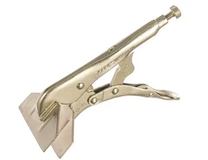 Зажим Jonnesway ручной с фиксацией и плоскими широкими губками, 200 мм, 0-30 мм