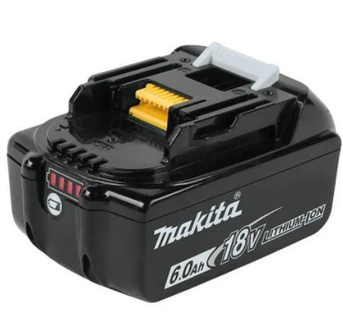 Аккумулятор Makita BL1860B (LXT 18В, 6Ач, инд. заряда), полиэт. пакет, 1 шт