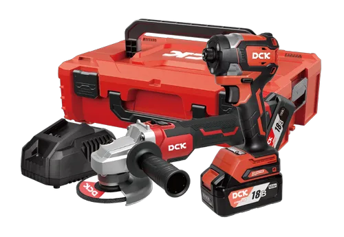 Набор инструмента аккумуляторный DCK KDKIT32, KDSM03-125 + KDPL208, 18В, 2*4А/ч, З/У, K-Box