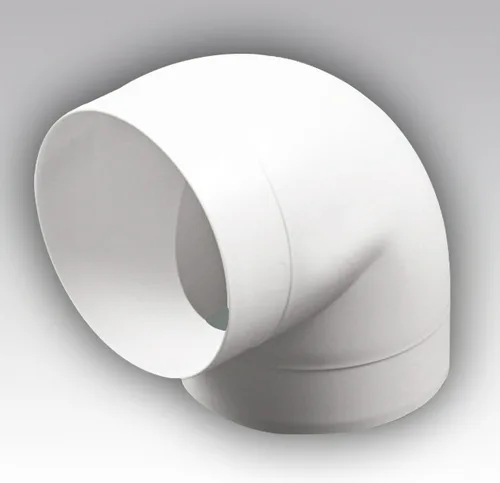 Колено круглое пластик 90 град D125 ЭРА