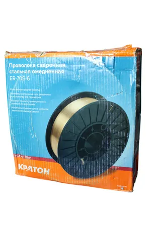 Проволока сварочная КРАТОН стальная омедненная 0.8 мм, 15 кг