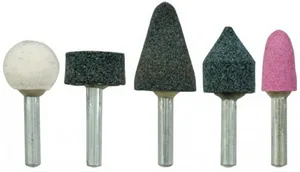 Шарошки абразивные по камню FIT, для фигурных отверстий, 5шт, большие