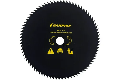 Нож режущий к бензотриммеру CHAMPION  (255 x 25,4 мм) 80 лопастей