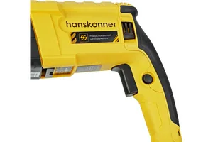 Перфоратор Hanskonner HRH0828RE, sds+, 850 Вт,3 реж,3.2 Дж,0-5100 уд/м,0-1300 об/м,4м рез.кабель,кейс