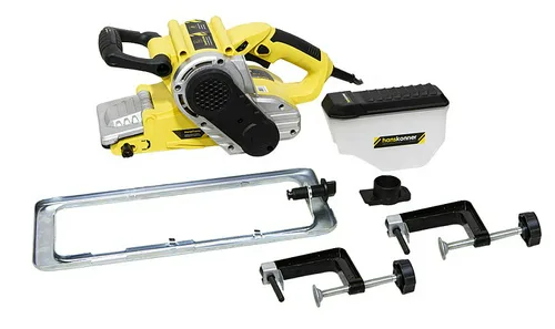 Машина шлифовальная ленточная Hanskonner HBS8512, 1200Вт, 76х533мм, 4м кабель + струбцины