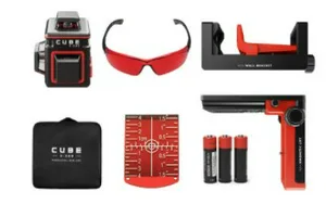 Нивелир (уровень) лазерный  ADA Лазерный уровень ADA CUBE 3-360 Home Edition +мишень+крепление+сумка