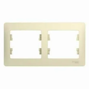 Рамка GLOSSA 2-постовая, БЕЖЕВЫЙ