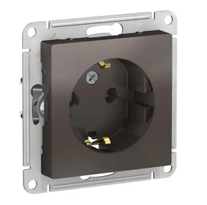 Розетка AtlasDesign с/з, 16А, механизм, МОККО, SE