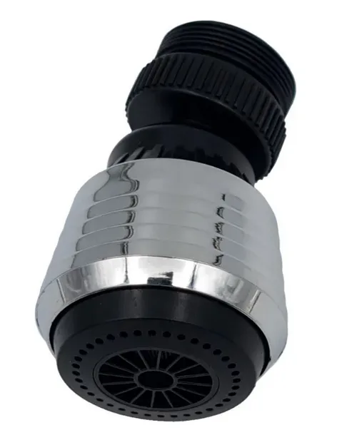 Насадка колокол VODA, 2 режима, с переходником, пластик + нерж.